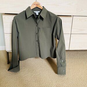 Athleta "Midday Cropped Shirt"